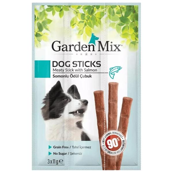 Garden Mix Somonlu Tahılsız Köpek Ödül Çubuğu 3x11gr
