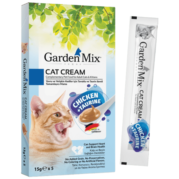 Garden Mix Tavuklu ve Taurinli Krema Kedi Ödülü 5x15gr