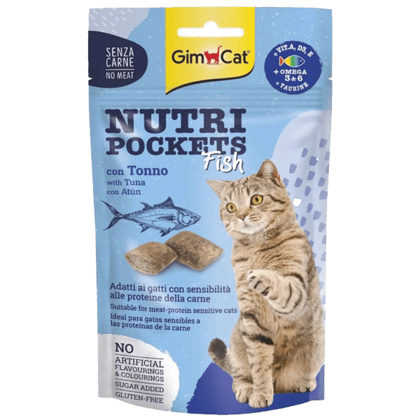 GimCat Nutripockets Ton Balıklı Kedi Ödül Maması 60gr