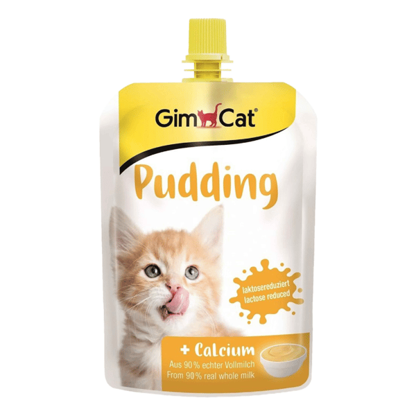 GimCat Sütlü Kalsiyum İlaveli Kedi Ödül Pudingi 150 gr