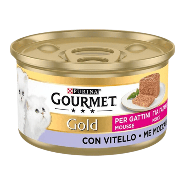 Gourmet Gold Kitten Mousse Veal Dana Etli Yavru Kedi Konservesi 85gr