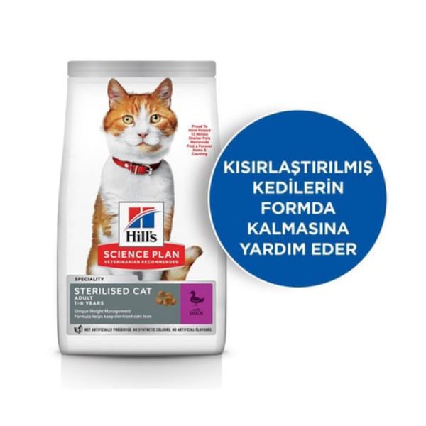 Hill's Science Plan Optimal Care Ördekli Kısırlaştırılmış Yetişkin Kedi Maması 1,5 kg + Beaphar Malt Tüy Yumağı Önleyici Kedi Macunu 100 gr