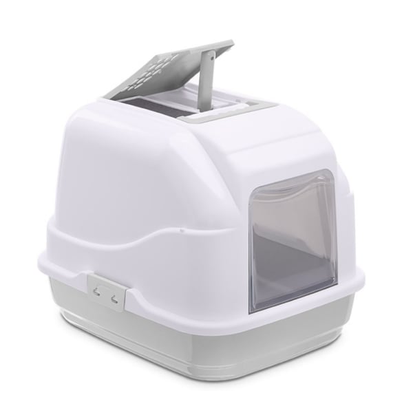 Imac Easy Cat Kapalı Kedi Tuvaleti Gri/beyaz 50x40x40cm