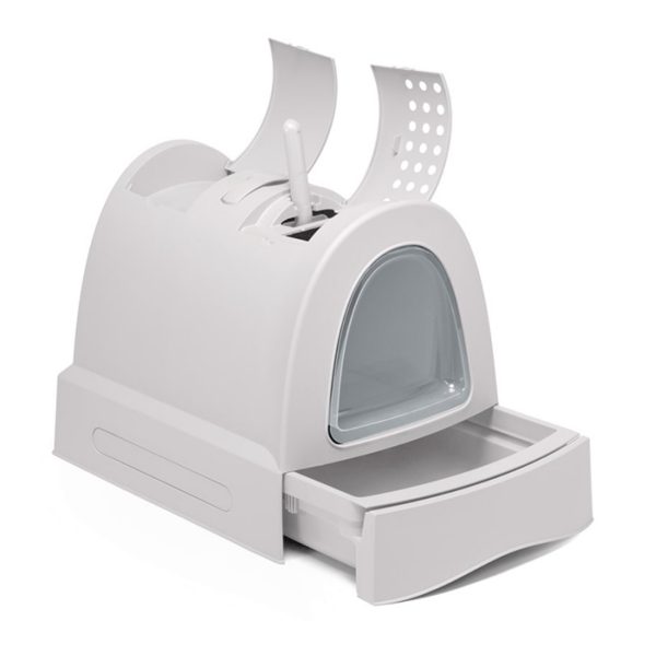Imac Zuma Torbalı Kapalı Kedi Tuvaleti Gri 56x40x42,5cm