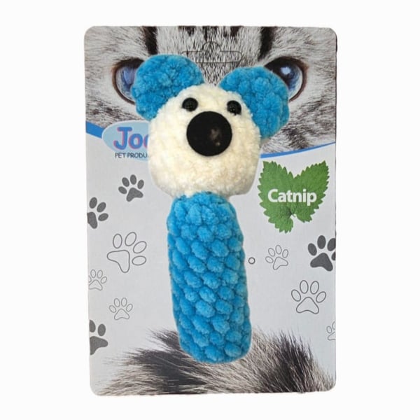 Jooys Catnip'li Tıkırtılı Parmağa Takılan Kedi Oyuncağı Mavi