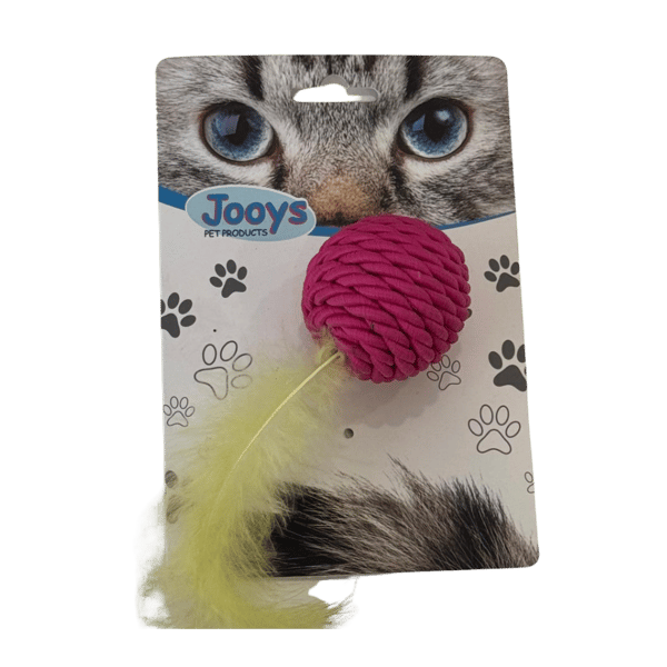Jooys Tekli Tüylü Kedi Topu Pembe