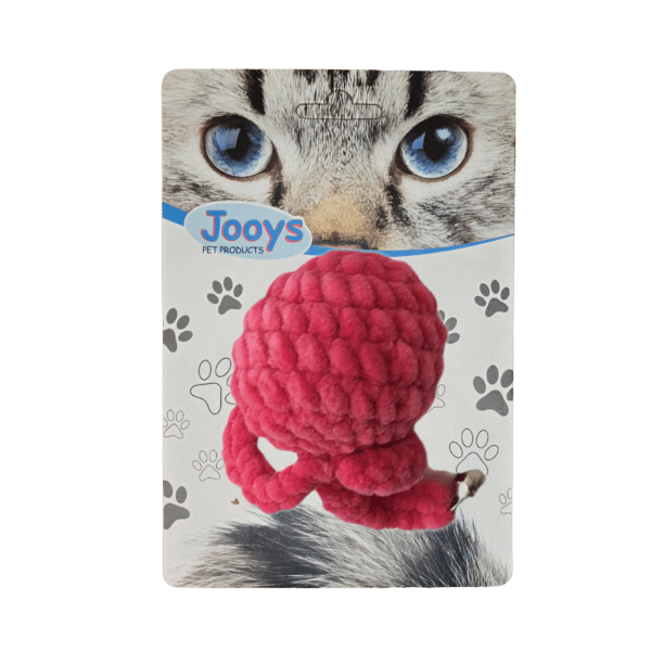 Jooys Zilli Kadife Kedi Topu Pembe