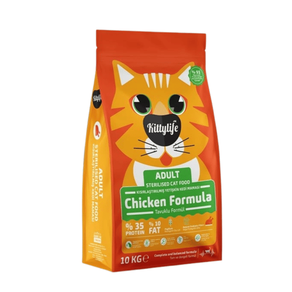 Kitty Life Tavuklu Kısırlaştırılmış Kedi Maması 10 Kg