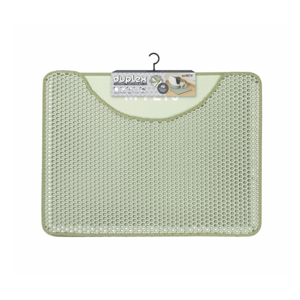 M-Pets Duplex Elekli Kedi Kumu Paspası 60x45cm (Yeşil)