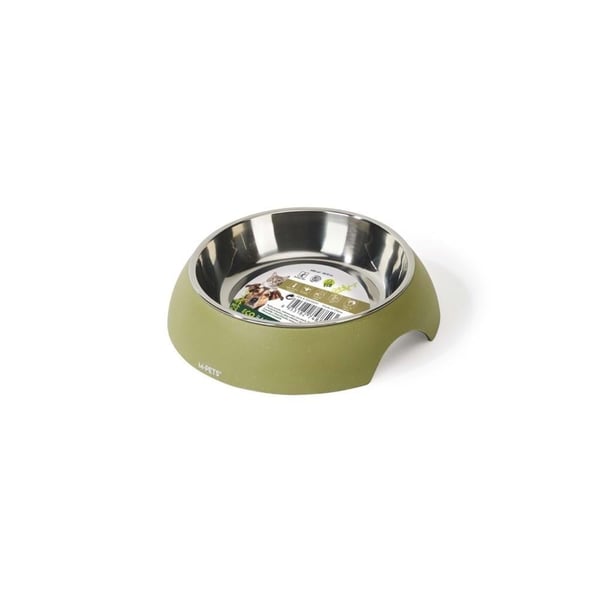 M-Pets Eco Bamboo Kedi ve Köpekler için Mama ve Su Kabı 600 ml Yeşil