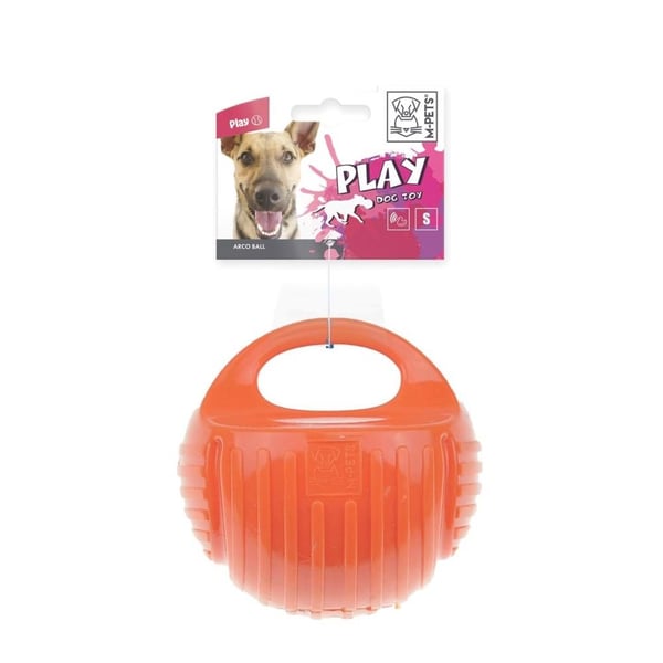 M-Pets Kauçuk Top Köpek Oyuncağı 7.7 cm Turuncu S