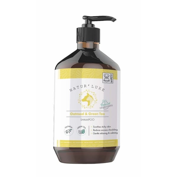 M-Pets Naturluxe Yulaf Ezmesi ve Yeşil Çay Özlü Köpek Şampuanı 500 ml