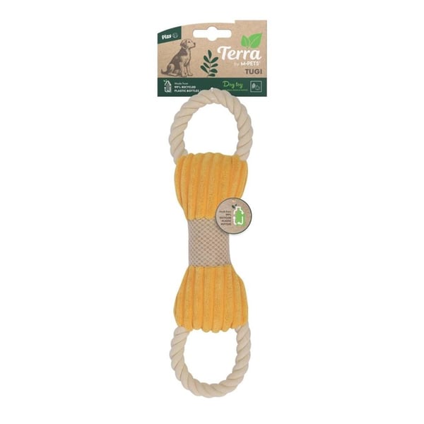 M-Pets Peluş Kemik Köpek Oyuncağı 33x9.5x3 cm Sarı