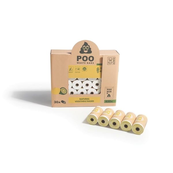 M-Pets Poo Limon Kokulu Köpek Dışkı Poşeti 22x32 cm 30'lu