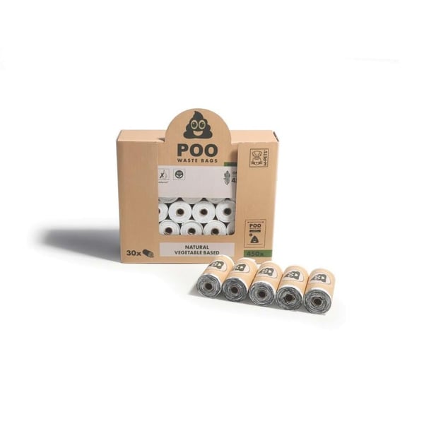 M-Pets Poo Parfümsüz Köpek Dışkı Poşeti 22x32 cm 30'lu