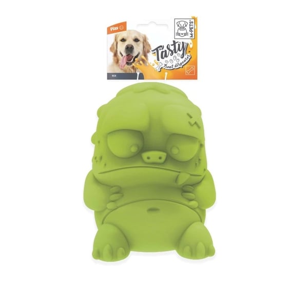 M-Pets Rex Kauçuk Ödül Hazneli Köpek Oyuncağı 9x9x10.5 cm Yeşil