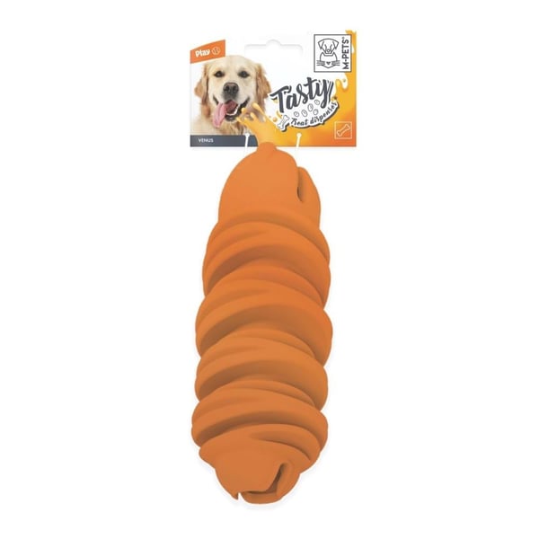 M-Pets Venüs Kauçuk Ödül Hazneli Köpek Oyuncağı 14.7x6x6.1 cm Turuncu