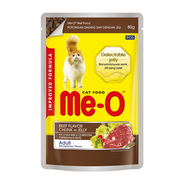 Me-O Pouch Dana Etli Yetişkin Kedi Konservesi 80 gr