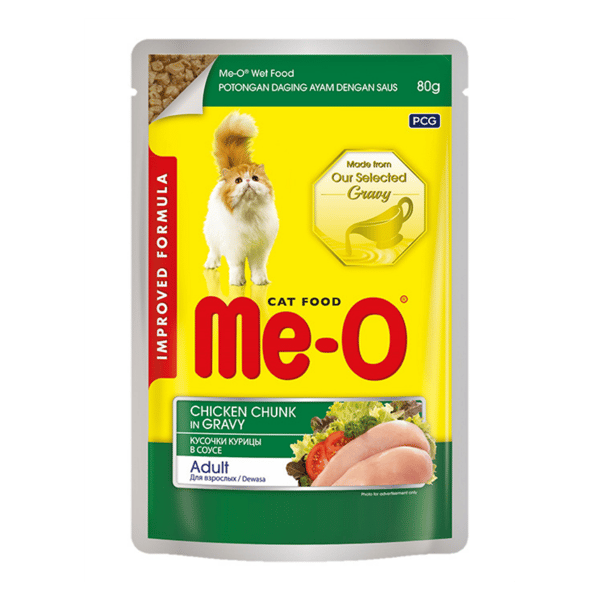 Me-O Pouch Tavuklu Yetişkin Kedi Konservesi 80 gr