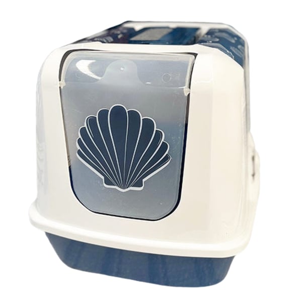 Moderna Trendy Midye Desenli Kapalı Kedi Tuvaleti 57cm