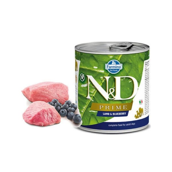 N&D Prime Kuzu ve Yaban Mersini Yetişkin Köpek Konservesi