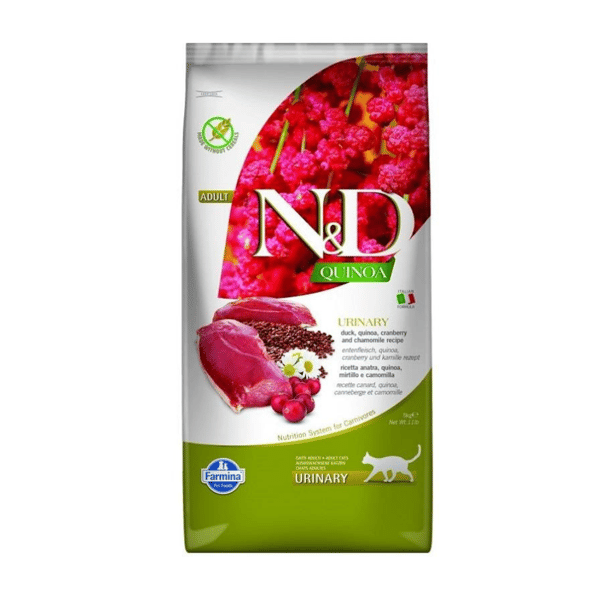 N&D Quinoa Urinary Ördek ve Kinoalı İdrar Yolları Destekleyici Kedi Maması 5 Kg