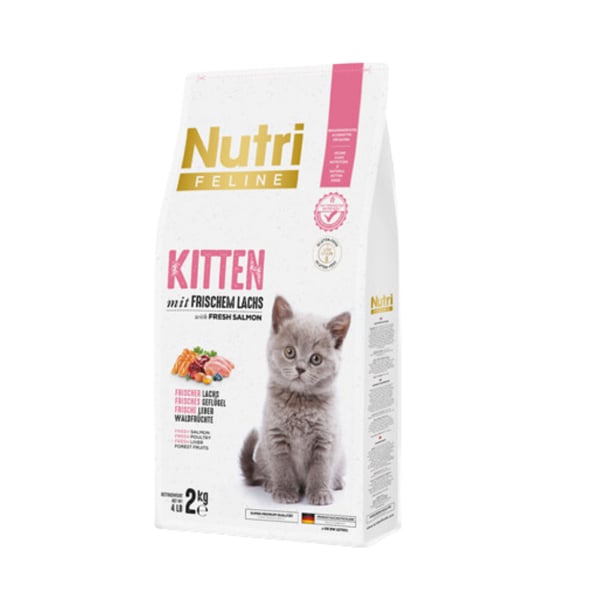 Nutri Feline Glutensiz Somonlu Düşük Tahıllı Yavru Kedi Maması 2kg