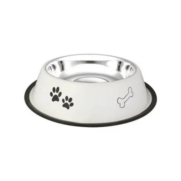 Oripet Pati-Kemik Desenli Çelik Köpek Mama Kabı 24 Oz
