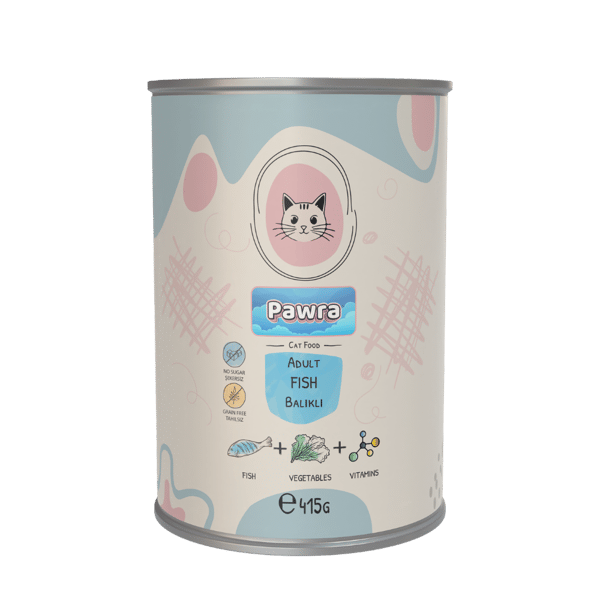 Pawra Balıklı Yetişkin Kedi Konservesi 415 Gr