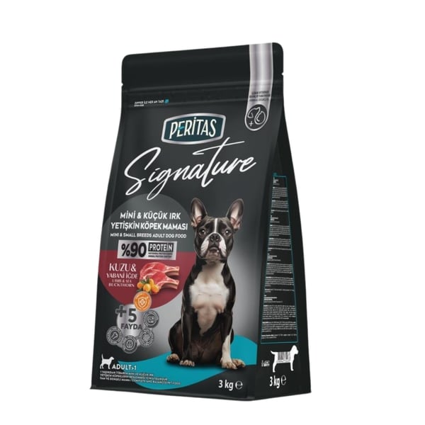 Peritas Signature Kuzulu Küçük Irk Yetişkin Köpek Maması 3 Kg