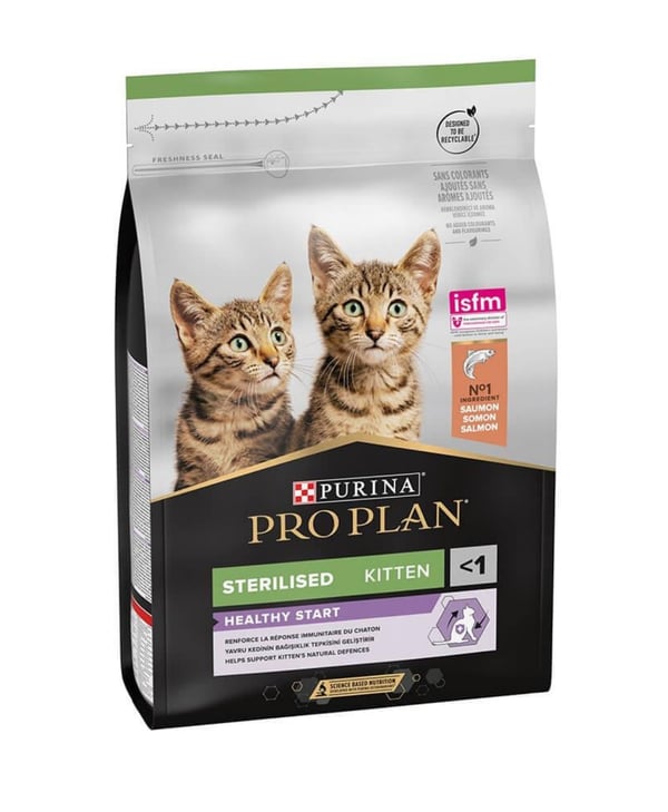 Pro Plan Sterilised Kitten Somonlu Kısır Yavru Kedi Maması 3 kg