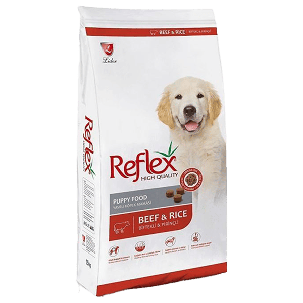 Reflex Biftekli ve Pirinçli Yavru Köpek Maması 15kg