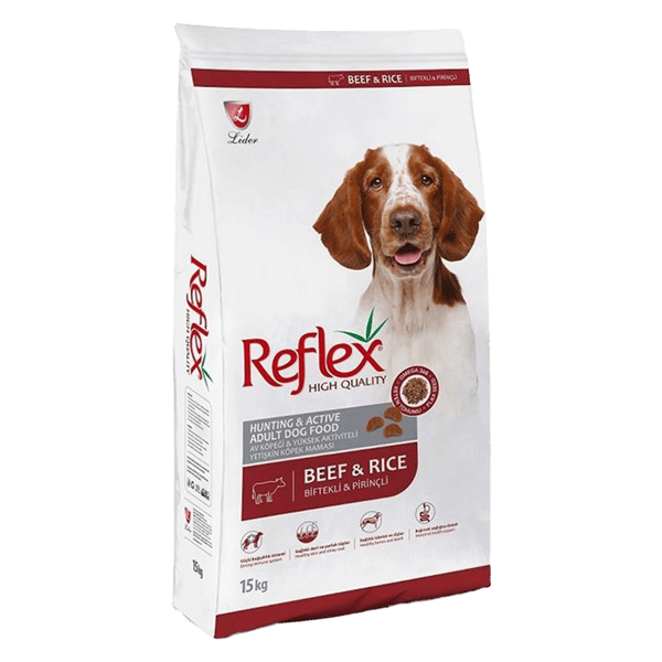 Reflex Biftekli Yüksek Enerjili Yetişkin Köpek Maması 15kg