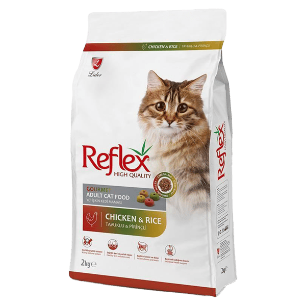 Reflex Multicolor Tavuklu ve Pirinçli Yetişkin Kedi Maması 2kg