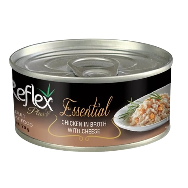 Reflex Plus Essential Tavuklu ve Peynirli Yetişkin Kedi Konservesi 70gr