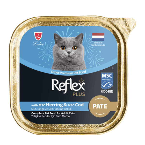 Reflex Plus Ezme Ringa ve Morina Balıklı Yetişkin Kedi Konservesi 85gr