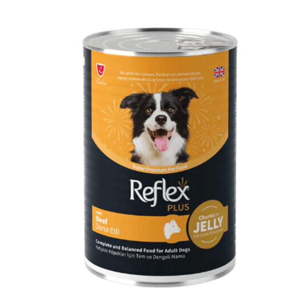 Reflex Plus Jöle İçinde Parça Dana Etli Yetişkin Köpek Konservesi 400gr