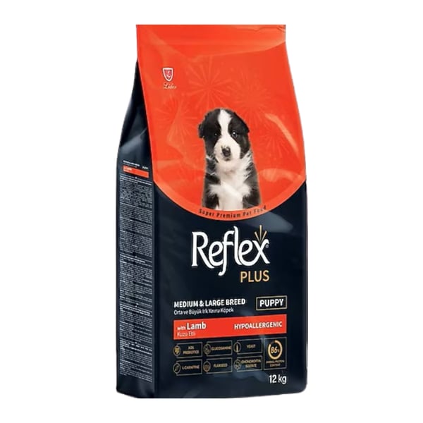 Reflex Plus Kuzu Etli 12 kg Orta Ve Büyük Irk Yavru Köpek Maması