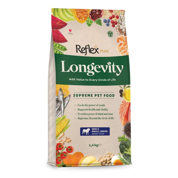 Reflex Plus Longevity Hipoalerjenik Mini ve Küçük Irk Yetişkin Köpek Maması 1.4kg