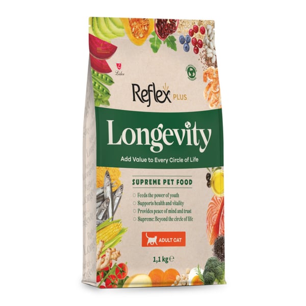 Reflex Plus Longevity Hipoalerjenik Yetişkin Kedi Maması 1.1kg