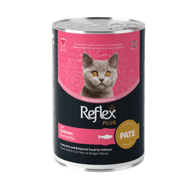 Reflex Plus Parça Etli Somonlu Ezme Yavru Kedi Konservesi 395gr