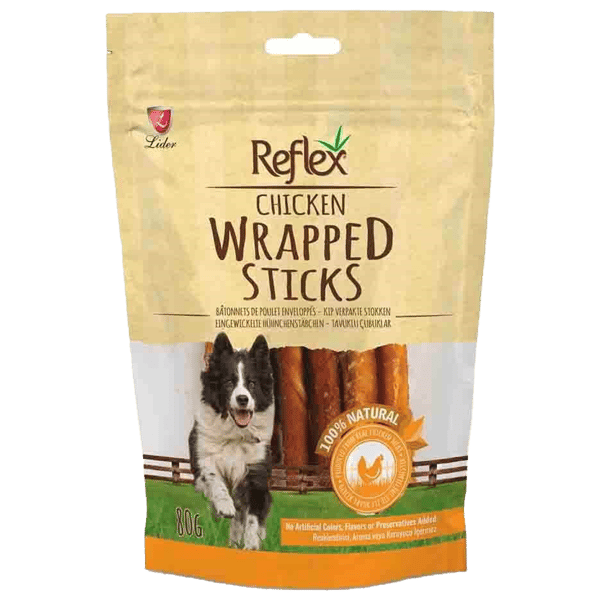 Reflex Tavuk Sargılı Köpek Ödül Çubuğu 80gr