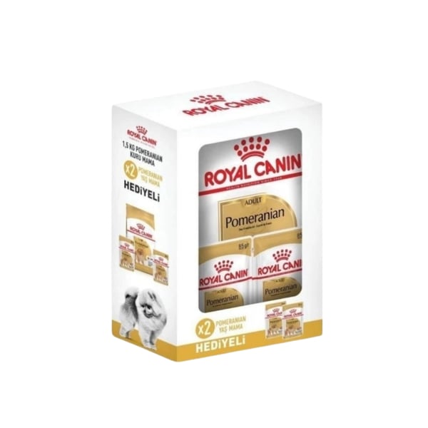 Royal Canin Box Pomeranian Yetişkin Köpek Maması 1.5kg + 2 Adet Yaş Mama Hediyeli