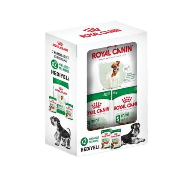 Royal Canin Mini Adult Yetişkin Köpek Maması 2 kg Yetişkin Köpek Yaş Maması 2x85 gr
