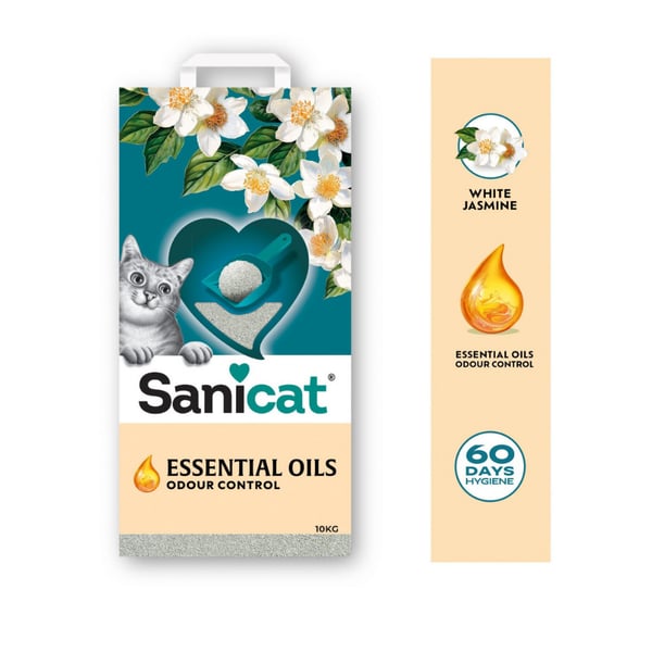 Sanicat Essential Oils Yasemin Kokulu Kedi Kumu 10kg