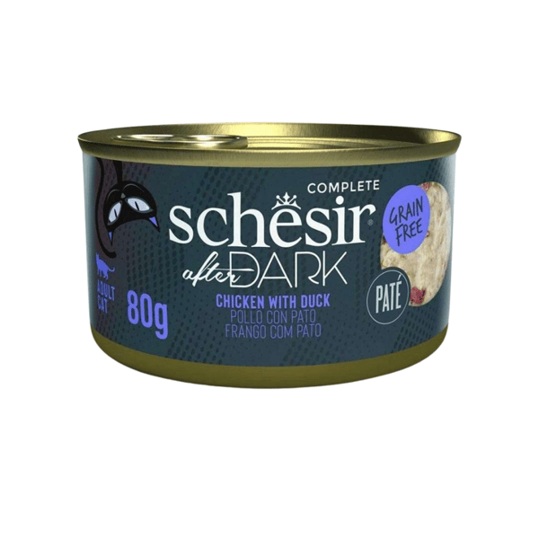 Schesir After Dark Pate Tavuklu ve Ördekli Yetişkin Kedi Konservesi 80 gr