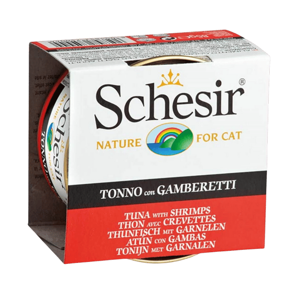 Schesir Jelly Ton Balığı ve Karides Jöle İçinde Yetişkin Kedi Konservesi 85gr