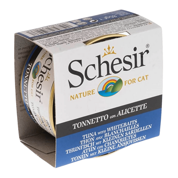 Schesir Jelly Ton Balığı ve Ringa Balığı Jöle İçinde Yetişkin Kedi Konservesi 85gr