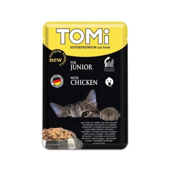 Tomi Pouch Kümes Hayvanlı Yavru Kedi Maması 100gr