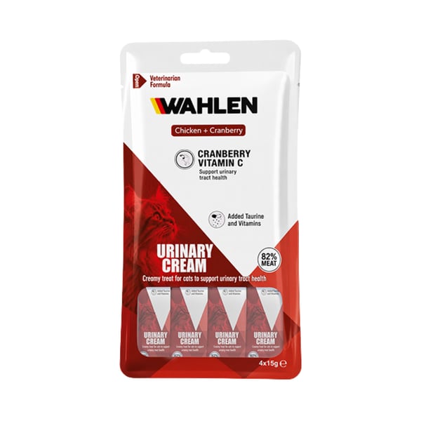 Wahlen Urinary Cream Tavuklu ve Kızılcıklı Kedi Krema Ödülü 4x15 g